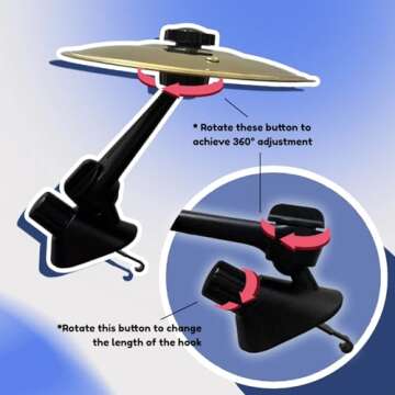 Car Drum Cymbal Air Vent Fun Musical Gadget for Drivers