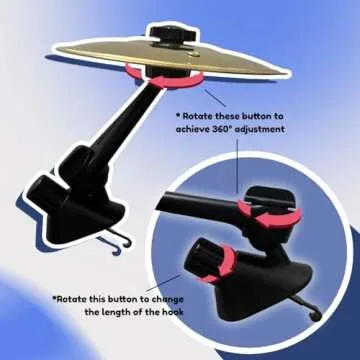 Car Drum Cymbal Air Vent Fun Musical Gadget for Drivers