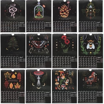 Beautiful JOBBE Wall Calendar 2023 with Dark Forest Design