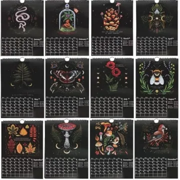 Beautiful JOBBE Wall Calendar 2023 with Dark Forest Design