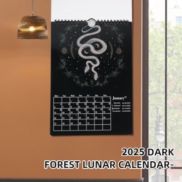 Beautiful JOBBE Wall Calendar 2023 with Dark Forest Design