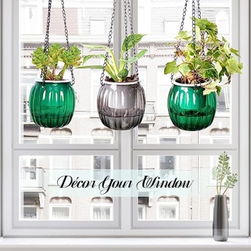 Jo. Devivre Self-Watering Hanging Planters 3 Pack Hidden Water Level