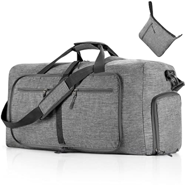 Vomgomfom Foldable Travel Duffle Bag - Spacious, Waterproof & Lightweight
