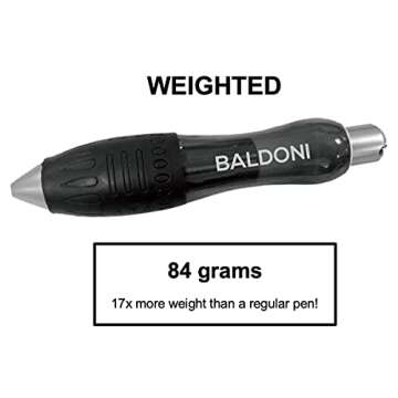 HEAVY Weighted Wide Grip Pen - Parkinson's & Essential Tremors - M.D. Recommended