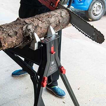 WINTOOLS Portable Material Support Station with 1-Ton Clamping