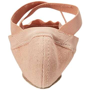Bloch Dance Women's Synchrony Split Sole Stretch Canvas Ballet Slipper/Shoe, Pink, 7 Narrow