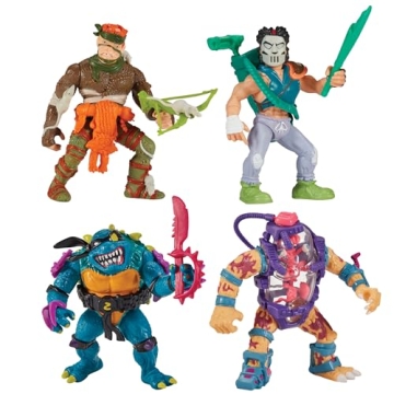 Teenage Mutant Ninja Turtles Classic Mutant 4-Pack Bundle - Action Figures Set