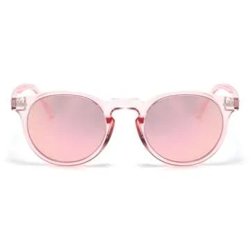 Gleyemor Kids Cute Polarized Round Sunglasses - UV Protection, Age 3-8