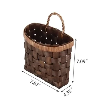 SHCMSADO Bamboo Storage Basket for Wall - Stylish Organizer