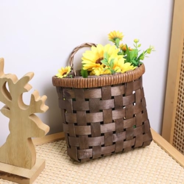 SHCMSADO Bamboo Storage Basket for Wall - Stylish Organizer