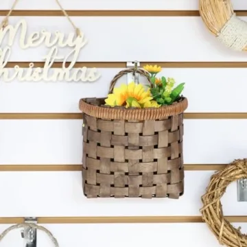 SHCMSADO Bamboo Storage Basket for Wall - Stylish Organizer