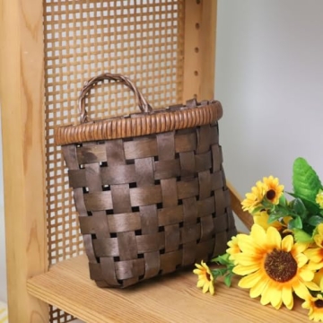SHCMSADO Bamboo Storage Basket for Wall - Stylish Organizer