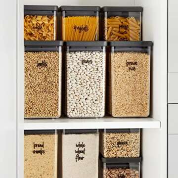 Talented Kitchen 375 Clear Labels for Pantry Organization