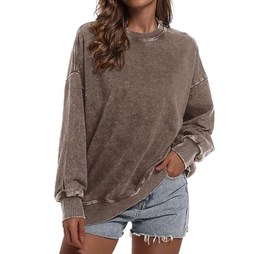 Classic Oversized Sweatshirt for Women with Pockets