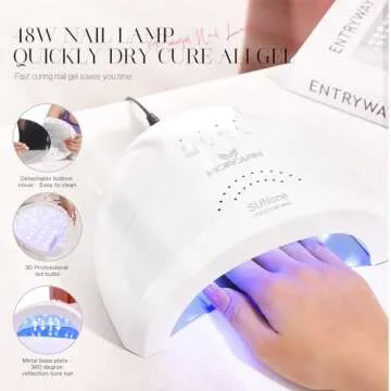 Morovan Poly Gel Nail Kit for Beginners with UV Lamp