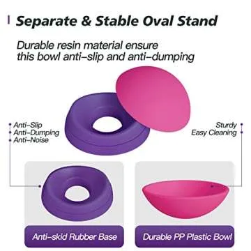Hi Ravitat Elevated Cat Bowls for Comfortable Feeding