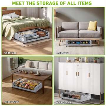 Under Bed Storage with Wheels for All Your Needs