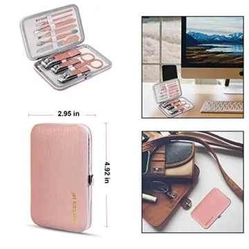 Keiby Citom Manicure Set - 10pcs Travel Nail Kit