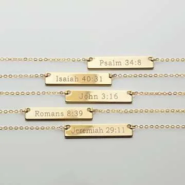 MignonandMignon Gold Christian Necklace - Faith-Inspired Gift