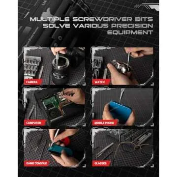 VMAN 128 in 1 Electronics Precision Screwdriver Set, Professional Magnetic Repair Tool Kit with 122 Bits for Computer, PC, iPhone, Laptop, Game Console, Watch, Xbox, PS5, MacBook, Ring Doorbell