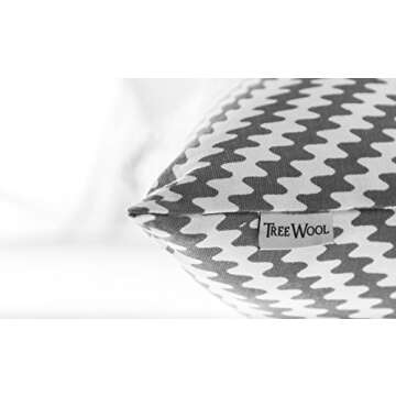 TreeWool Kaleidoscope Accent 18x18 Set of 2 Fall Winter Decorative Throw Pillow Covers 100% Cotton Home Decor Pillowcases for Sofa Living Room Couch (Graphite Gray)