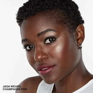 Smashbox X BECCA Shimmering Skin Perfector Pressed Highlighter | Luminous Glow + Buildable, 0.09 Ounce, Champagne Pop Mini