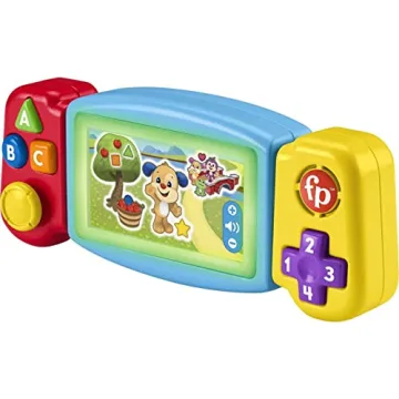 Fisher-Price Baby & Toddler Toy Laugh & Learn Twist & Learn Gamer Pretend Video Game with Lights & M...