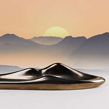 SeedWave Incense Holder, Handmade Ceramic Incense Stick Holder, Big Incense Burner, Unique Mountain ...