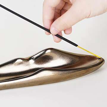 SeedWave Handmade Mountain Design Incense Holder