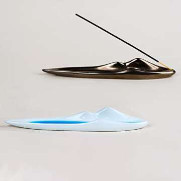 SeedWave Handmade Mountain Design Incense Holder