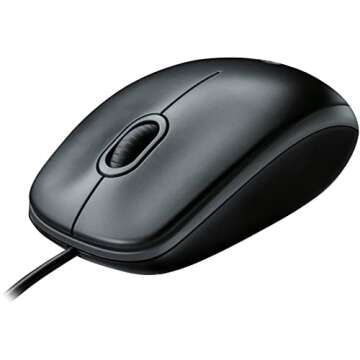 Logitech B100 Optical USB Mouse,Black