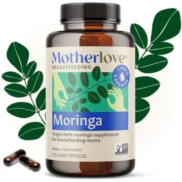 Motherlove Moringa (60 Liquid caps) Lactation Supplement to Support Breast Milk Supply—Non-GMO, Organic Herbs, Vegan, Kosher