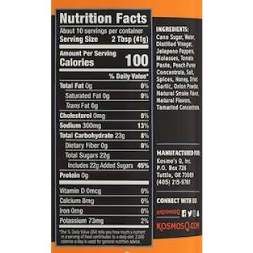 Kosmos Q Honey Jalapeno BBQ Sauce - 15.5 Oz Bottle for BBQ & Marinades w/Sweet and Spicy Flavor - Thick Barbecue Sauce for Tender & Juicy Meat (Honey Jalapeno)