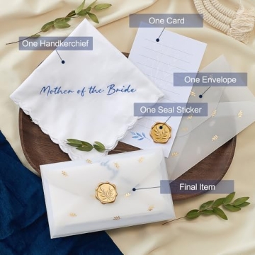 Elegant TRULIVA Wedding Handkerchief for Parents Gift