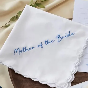 Elegant TRULIVA Wedding Handkerchief for Parents Gift