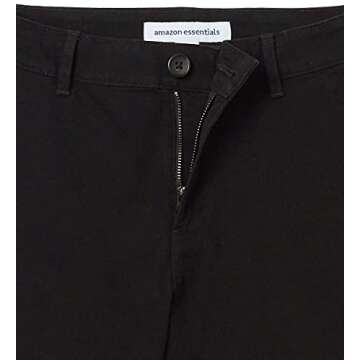 Amazon Essentials Women's Slim-Fit Khaki Shorts in Black