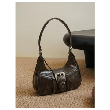 Verdusa Vintage PU Leather Shoulder Bag Stylish Practical