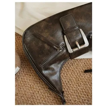 Verdusa Vintage PU Leather Shoulder Bag Stylish Practical