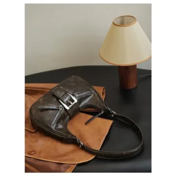 Verdusa Vintage PU Leather Shoulder Bag Stylish Practical