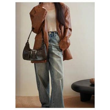 Verdusa Vintage PU Leather Shoulder Bag Stylish Practical