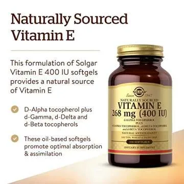 Solgar Vitamin E 268 MG - Immune & Skin Support Softgels