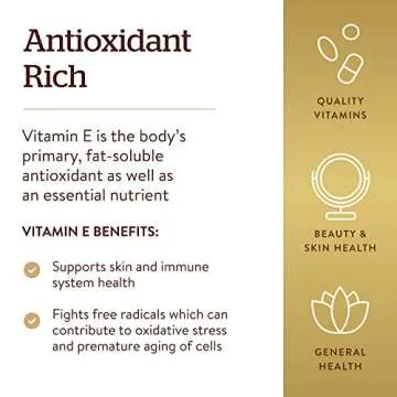 Solgar Vitamin E 268 MG - Immune & Skin Support Softgels