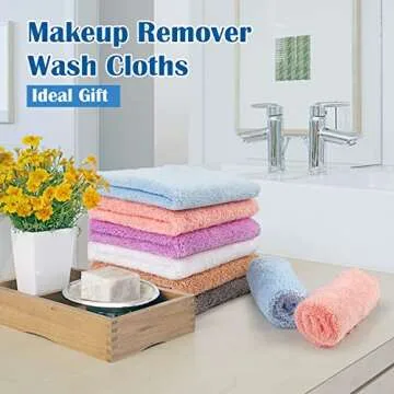 Orighty Makeup Remover Cloths - Soft and Reusable Coral Fleece