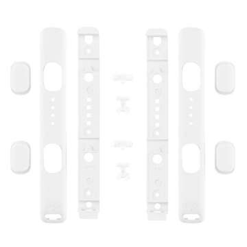 eXtremeRate DIY Replacement Shell for Joycon Strap, White Custom Controller Wrist Strap Housing Butt...