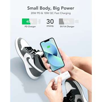 Charmast Small Portable Charger 5000mAh: Compact Power, Fast Charge!