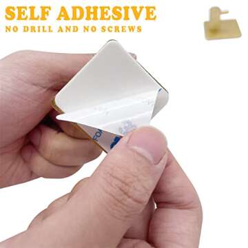 Biomoty Gold Adhesive Hooks, 4 Pack Wall Hooks Heavy Duty, Waterproof Sticky Hooks for Hanging Towel, Key, Coat, Hat, Robe, Clothes, Towel Hook for Bathroom Kitchen Wall Mounted (Gold)