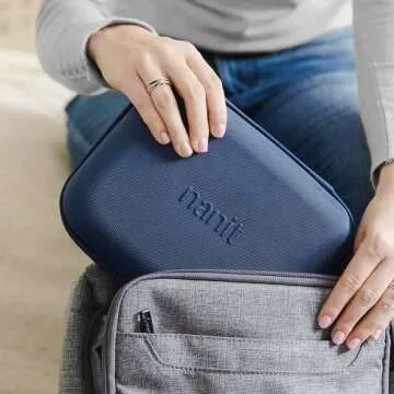 Nanit Travel Pack – Protective Compact Hard Case for Nanit Pro Smart Baby Monitor Plus Portable Flex Stand Accessory (Camera Not Included)