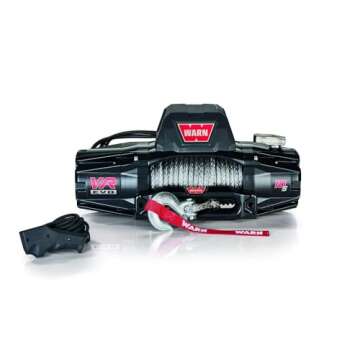 WARN 103253 VR EVO 10-S Electric 12V DC Winch with Synthetic Rope: 3/8" Diameter x 90' Length, 5 Ton (10,000 lb) Pulling Capacity