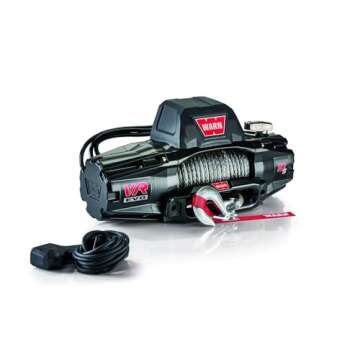 WARN 103253 VR EVO 10-S Electric 12V DC Winch with Synthetic Rope: 3/8" Diameter x 90' Length, 5 Ton (10,000 lb) Pulling Capacity