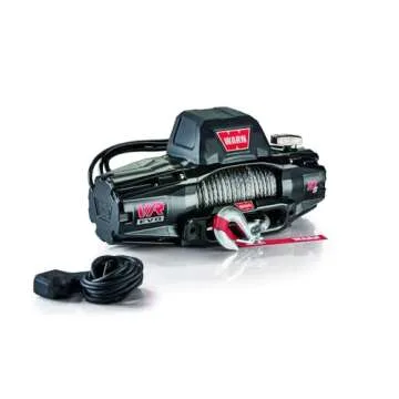 WARN 103253 VR EVO 10-S Electric 12V DC Winch with Synthetic Rope: 3/8" Diameter x 90' Length, 5 Ton (10,000 lb) Pulling Capacity
